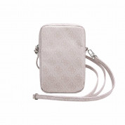 Guess PU 4G Triangle Logo Wallet Phone Zipper Bag (pink) 1
