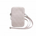 Guess PU 4G Triangle Logo Wallet Phone Zipper Bag - дизайнерска чанта (органайзер) за мобилни устройства и аксесоари (розов) 2