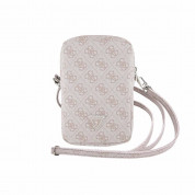 Guess PU 4G Triangle Logo Wallet Phone Zipper Bag (pink) 3
