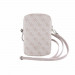 Guess PU 4G Triangle Logo Wallet Phone Zipper Bag - дизайнерска чанта (органайзер) за мобилни устройства и аксесоари (розов) 4