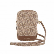 Guess PU G Cube Wallet Phone Zipper Bag (brown) 3