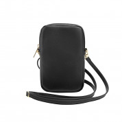 Guess PU Grained 4G Metal Logo Wallet Zipper Bag (black) 1