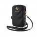 Guess PU Grained 4G Metal Logo Wallet Phone Zipper Bag - дизайнерска чанта (органайзер) за мобилни устройства и аксесоари (черен) 3