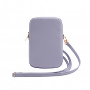 Guess PU Grained 4G Metal Logo Wallet Zipper Bag (purple) 1