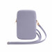 Guess PU Grained 4G Metal Logo Wallet Phone Zipper Bag - дизайнерска чанта (органайзер) за мобилни устройства и аксесоари (лилав) 2