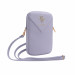 Guess PU Grained 4G Metal Logo Wallet Phone Zipper Bag - дизайнерска чанта (органайзер) за мобилни устройства и аксесоари (лилав) 1