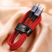 Ugreen USB-C to USB-C Cable 60W - кабел с въжена оплетка за устройства с USB-C порт (100 см) (червен)  11