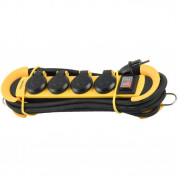 Philips SPN5140YB/39 Power Strip With 4 Plugs, Switch And Cable 3m (black-yellow) 2