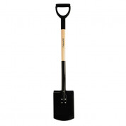 Fiskars Prima Spade Rounded FSC - градинска лопата с удобна дръжка (черен)
