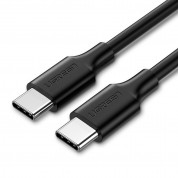 Ugreen USB-C to USB-C Fast Charging Cable 60W - здрав кабел с бързо зареждане за устройства с USB-C порт (100 см) (черен)