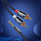 Ugreen AV116 2xRCA Male to 3.5mm Male Audio Cable - качествен аудио кабел 2xRCA (мъжко) към 3.5mm (мъжко) (200 см) (черен) 1