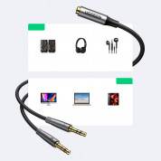Ugreen AV193 Audio Splitter Cable Mic And Headphones (black) 3