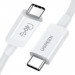 Ugreen USB4 USB-C to USB-C Cable, 8K, 100W, 40Gbps - USB4 кабел за устройства с USB-C порт (80 см) (бял) 1