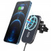 Choetech Magsafe Wireless Charger Car Mount 15W - поставка за радиатора на кола с безжично зареждане за iPhone с Magsafe (черен) 1