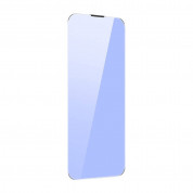 Baseus Full Coverage Anti Blue Light Dust Proof Tempered Glass Film Set (SGBL120302) - стъклено защитно покритие за целия дисплей на iPhone 14 Pro Max (прозрачен) (2 броя) 3