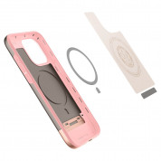 Spigen Style Armor MagSafe Case - хибриден кейс с най-висока степен на защита с MagSafe за iPhone 15 Pro (розово злато) 7