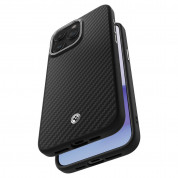 Spigen Enzo Aramid MagSafe Case - кевларен кейс с MagSafe за iPhone 15 Pro (черен)  6
