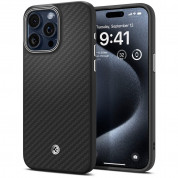 Spigen Enzo Aramid MagSafe Case for iPhone 15 Pro Max (matte black)