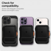 Spigen Lock Fit Magnetic Wallet (MagFit)  - поликарбонатов портфейл (джоб) за прикрепяне към iPhone с MagSafe (черен) 18