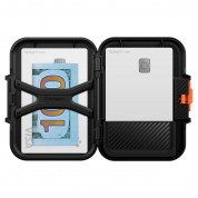 Spigen Lock Fit Magnetic Wallet (MagFit)  - поликарбонатов портфейл (джоб) за прикрепяне към iPhone с MagSafe (черен) 2