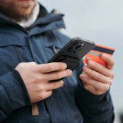 Spigen Lock Fit Magnetic Wallet (MagFit)  - поликарбонатов портфейл (джоб) за прикрепяне към iPhone с MagSafe (черен) 17