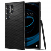 Spigen Liquid Air Case - силиконов (TPU) калъф с висока степен на защита за Samsung Galaxy S24 Ultra (черен)