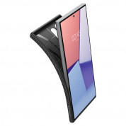 Spigen Liquid Air Case - силиконов (TPU) калъф с висока степен на защита за Samsung Galaxy S24 Ultra (черен) 6
