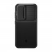 Spigen Optik Armor Case - тънък качествен силиконов (TPU) калъф с капак за камерата за Samsung Galaxy S24 (черен) 2