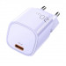 Mcdodo Mini USB-C PD Fast Charger 20W - захранване за ел. мрежа с USB-C изход с технология за бързо зареждане (лилав) 2