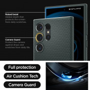 Spigen Liquid Air Case - силиконов (TPU) калъф с висока степен на защита за Samsung Galaxy S24 Ultra (зелен) 15