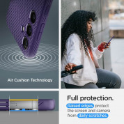 Spigen Liquid Air Case - силиконов (TPU) калъф с висока степен на защита за Samsung Galaxy S24 (лилав) 15