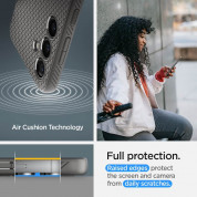 Spigen Liquid Air Case - силиконов (TPU) калъф с висока степен на защита за Samsung Galaxy S24 (сив) 15