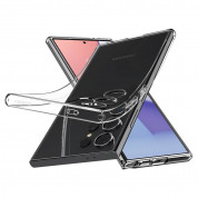 Spigen Liquid Crystal Case - тънък силиконов (TPU) калъф за Samsung Galaxy S24 Ultra (прозрачен)  8
