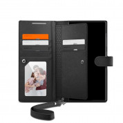 Spigen Wallet S Plus Case - кожен калъф, тип портфейл и поставка за Samsung Galaxy S24 Ultra (черен) 1