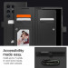 Spigen Wallet S Plus Case - кожен калъф, тип портфейл и поставка за Samsung Galaxy S24 Ultra (черен) 18