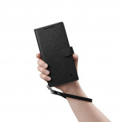 Spigen Wallet S Plus Case - кожен калъф, тип портфейл и поставка за Samsung Galaxy S24 Ultra (черен) 13