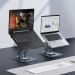 Baseus UltraStable Pro Laptop Stand - регулируема алуминиева поставка за MacBook и лаптопи от 11 до 17 инча (тъмносив) 12