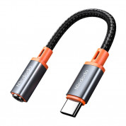 Mcdodo USB-C Male to 3.5mm Female Audio Adapter - активен кабел USB-C мъжко към 3.5 мм женско за устройства с USB-C порт (11 см) (черен)  1