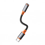 Mcdodo USB-C Male to 3.5mm Female Audio Adapter - активен кабел USB-C мъжко към 3.5 мм женско за устройства с USB-C порт (11 см) (черен)  3