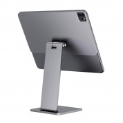 INVZI MagFree Magnetic Aluminum Desktop Stand - магнитна алуминиева поставка за iPad Pro 12.9 M2 (2022), iPad Pro 12.9 M1 (2021), iPad Pro 12.9 (2020), iPad Pro 12.9 (2018) (сив)