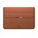 INVZI Vegan Leather Sleeve With Stand Function - кожен кейс с поставка за MacBook Pro 16 M2 (2023), MacBook Pro 16 M1 (2021), MacBook Air 15 M2 (2023) (кафяв) 1