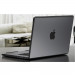 INVZI Hardshell Hybrid Case - удароустойчив хибриден кейс за Apple MacBook Pro 16 M1 (2021), MacBook Pro 16 M2 (2023) (черен-прозрачен) 5