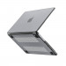 INVZI Hardshell Hybrid Case - удароустойчив хибриден кейс за Apple MacBook Pro 16 M1 (2021), MacBook Pro 16 M2 (2023) (черен-прозрачен) 1