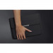 INVZI Vegan Leather Sleeve With Stand Function - кожен кейс с поставка за MacBook Air 13, MacBook Pro 13, MacBook Pro 14 и лаптопи до 14 инча (черен) 3