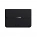 INVZI Vegan Leather Sleeve With Stand Function - кожен кейс с поставка за MacBook Air 13, MacBook Pro 13, MacBook Pro 14 и лаптопи до 14 инча (черен) 1