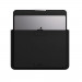INVZI Vegan Leather Sleeve With Stand Function - кожен кейс с поставка за MacBook Air 13, MacBook Pro 13, MacBook Pro 14 и лаптопи до 14 инча (черен) 2