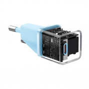 Baseus GaN 5 Mini Fast Wall Charger 20W (CCGN050103) - захранване за ел. мрежа с USB-C изход с технология за бързо зареждане (светлосин)  2