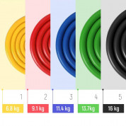 Wozinsky Fitness Bands Exercise Expander For Home Gym - комплект еластични ластици с различно съпторивление за тренировка (5 броя) (цветен) 4