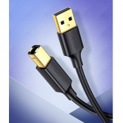 Ugreen USB 2.0 to USB Type B Printer Cable - кабел за принтер и други външни устройства 4-Pin USB Type A Male към 4-Pin USB Type B Male (150 см) (черен) 5