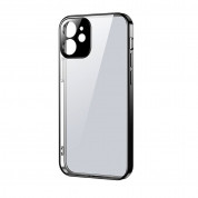 Joyroom New Beauty Series TPU Case - силиконов (TPU) калъф за iPhone 12 Pro (черен-прозрачен)